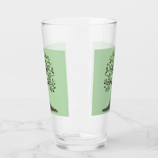 🌳 Tree of Life Tall Drinking Glass - Barware 🥛 Glas (Links)