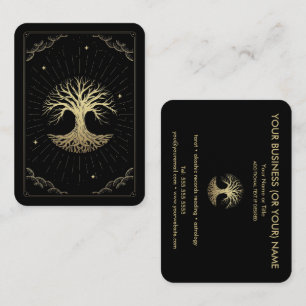 Tree of Life Tarot Reader Astrologer Business Card Visitenkarte