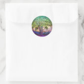 Tree of Life Truth Seeker Runder Aufkleber (Tasche)