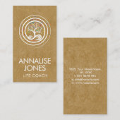 Tree of Life - Unendlichkeit Business Card Visitenkarte (Vorne/Hinten)