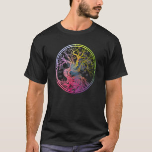 Tree of Life Viking Midgard Thor Walhalla Nordic w T-Shirt