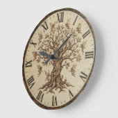 Tree of Life Wall Clock Große Wanduhr (Winkel)