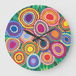 Tree of Life Wall Clock Kerri Ambrosino Große Wanduhr