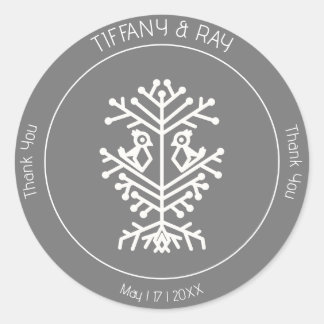 Tree of Life Wedding Dankeschön Sticker