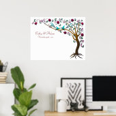 Tree of life wedding Poster -7 pomegranates (Heimbüro)