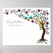 Tree of life wedding Poster -7 pomegranates (Vorne)
