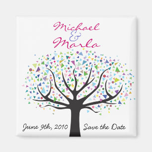 Tree of Life Wedding Save the Date Magnet
