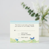 Tree of Life, Whimsical Boy UAWG Response Cards Einladung (Stehend Vorderseite)