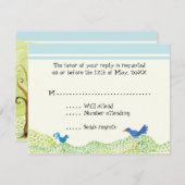 Tree of Life, Whimsical Boy UAWG Response Cards Einladung (Vorne/Hinten)