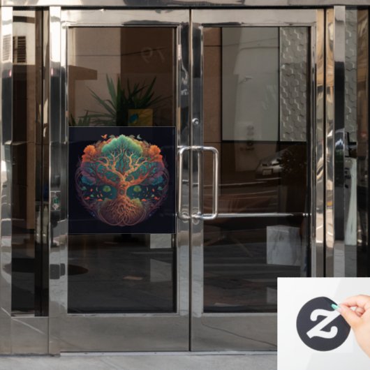 Tree of Life Window Cling Fensteraufkleber (Büro Tür)