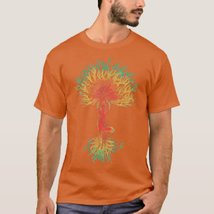 Tree of Life with Woman Yoga T-Shirt Chakra Haka Y