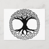 Tree of Life Yggdrasil Norse wicca mythology Postkarte (Vorderseite)