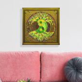 Tree of Life Yin Yang Gold Leinwanddruck (Insitu (Wohnzimmer))