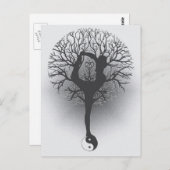 Tree of Life Yin Yang Yoga Postkarte (Vorne/Hinten)