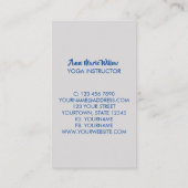 Tree of Life Yoga Trainer Business Card Visitenkarte (Rückseite)