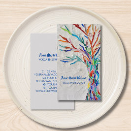 Tree of Life Yoga Trainer Business Card Visitenkarte