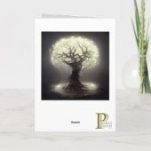 Tree of Light Serenity Gruß/Note Card Karte (Rückseite)