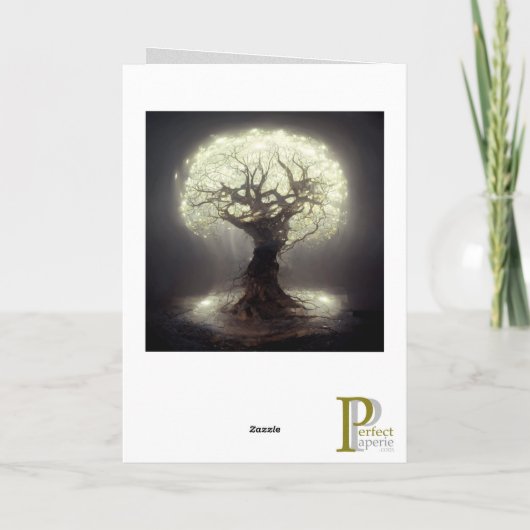 Tree of Light Serenity Gruß/Note Card Karte (Rückseite)
