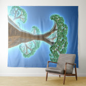 Tree of Light Tapestry Wandteppich (Beispiel (Horizontal))