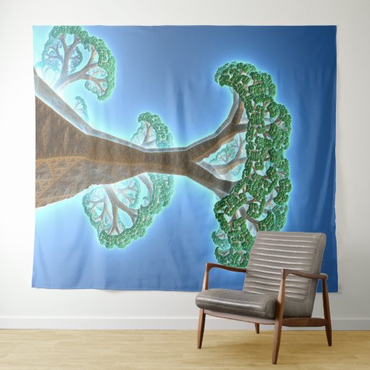 Tree of Light Tapestry Wandteppich (Beispiel (Horizontal))