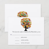 Tree of Promise - Whimsical Trees - RSVP Cards Karte (Vorne/Hinten)