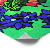 "Tree of Secrets" Fairy Dragon Fantasy Forest Art Poster (Ecke)