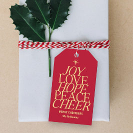 Tree of Words Holiday Tag Weihnachtsgeschenk Tags Geschenkanhänger