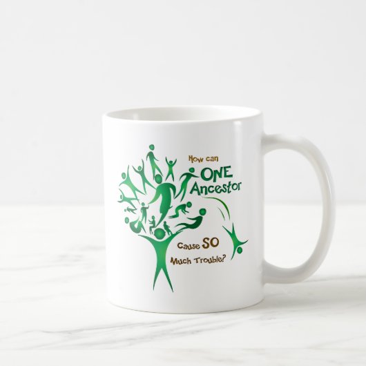 Tree One Ancestor Kaffeetasse (Rechts)