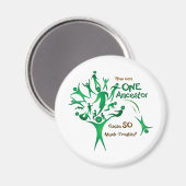 Tree One Ancestor Magnet (Vorderseite/Rückseite)