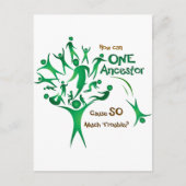 Tree One Ancestor Postkarte (Vorderseite)