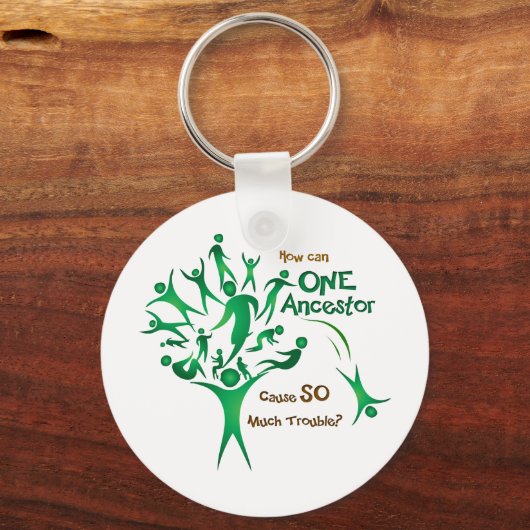 Tree One Ancestor Schlüsselanhänger (Vorderseite)