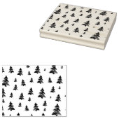 Tree pattern Christmas Gummistempel (Stempel)