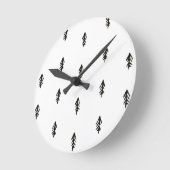 Tree Pattern Runde Wanduhr (Winkel)