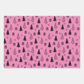 Tree Pattern Weihnachtswrapping Papers Geschenkpapier Set (Vorderseite 3)