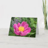 Tree Peony Blank Greeting Card Dankeskarte (Vorderseite)