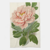 Tree Peony - Elegantes Vintages botanisches Design Geschirrtuch (Vertikal)