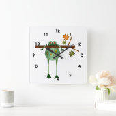 Tree Phrog Clock Quadratische Wanduhr (Zuhause)