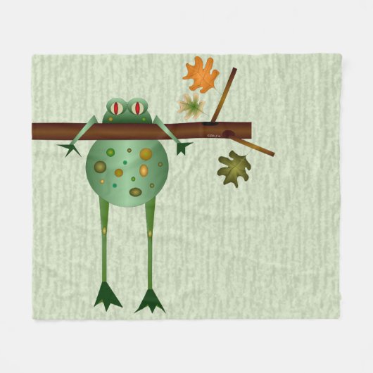 Tree Phrog Fleece Blanket (Vorderseite (Horizontal))