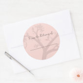 Tree Pink Buchzeichen Sticker (Umschlag)