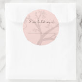 Tree Pink Buchzeichen Sticker (Tasche)