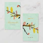 Tree Pistaschio Business Card Visitenkarte (Vorne/Hinten)