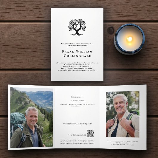 Tree pod Natural Burial Remembranation Einladung