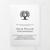 Tree pod Natural Burial Remembranation Einladung (Cover)