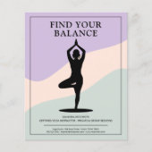 Tree Pose - Clean Yoga Instructor Flyer (Vorne)