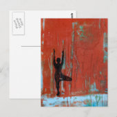 Tree Pose Yoga Girl Postkarte (Vorne/Hinten)