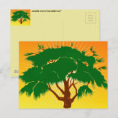 Tree Postcard Postkarte (Vorne/Hinten)