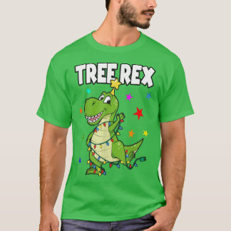 Tree Re Dino Weihnachten für Dino Liebhaber Männer T-Shirt