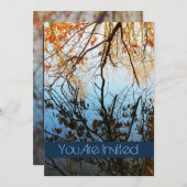 Tree Reflections Hochzeiten Einladungen (Vorne/Hinten)