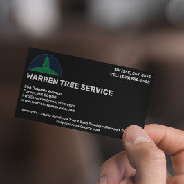 Tree Removal Service Company Visitenkarte