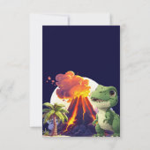 Tree Rex Birthday Dinosaur Dankeskarte (Rückseite)